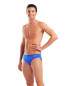 M TEAM SWIM BRIEFS SOLID  NEON BLUE-TEAM ORANGE 