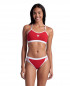 W ARENA ICONS BIKINI CROSS BACK RED-WHITE 