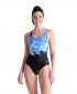 W SWIMSUIT V BACK PLACEMENT BLACK 
