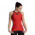 WOMENS TANK TOP MESH PANEL ASTRO RED-BLACK-BLACK 