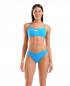 W ARENA BIKINI BANDEAU SOLID TURQUOISE-YELLOW STAR 