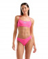 W ARENA BIKINI BANDEAU SOLID SHOCKING PINK-WATER 