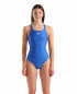 WOMENS ARENA RIBBED SWIMSUIT SWIM PRO BACK ROYAL MULTI 