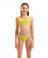 G ARENA LOGO SWIMSUIT TWO PIECES YELLOW STAR-PINK 