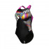 W ARENA LIT LOGO SWIMSUIT V BACK 