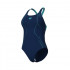 W ARENA GRAPHIC SWIMSUIT NAVY-WATER 