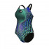 W ARENA PEACOCK SWIMSUIT SWIM MULTI GREEN-BLACK 