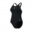 W ARENA MONOGLOW SWIMSUIT BLACK MULTI 