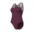 W ARENA MESH SWIMSUIT CROSS BORDEAUX 
