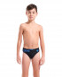 B ARENA BOLD SWIM BRIEFS BLACK-TURQUOISE 