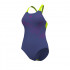 W ARENA DISTORTION SWIMSUIT FUTURE DUSK-ARTIC LIME 
