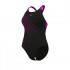 W ARENA GRAPHIC SWIMSUIT BLACK-VERY FUCHSIA 