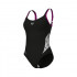 W ARENA SWIMSUIT ADA STRAP BACK BLACK-MULTI-GRAPE VIOLET 
