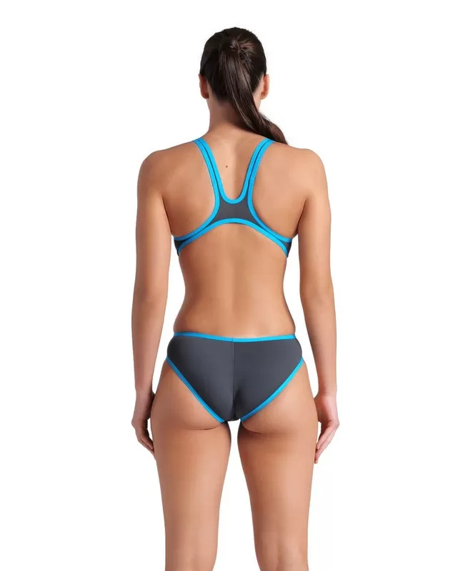 W ARENA ONE BIG LOGO ONE PIECE ASPHALT TURQUOISE 