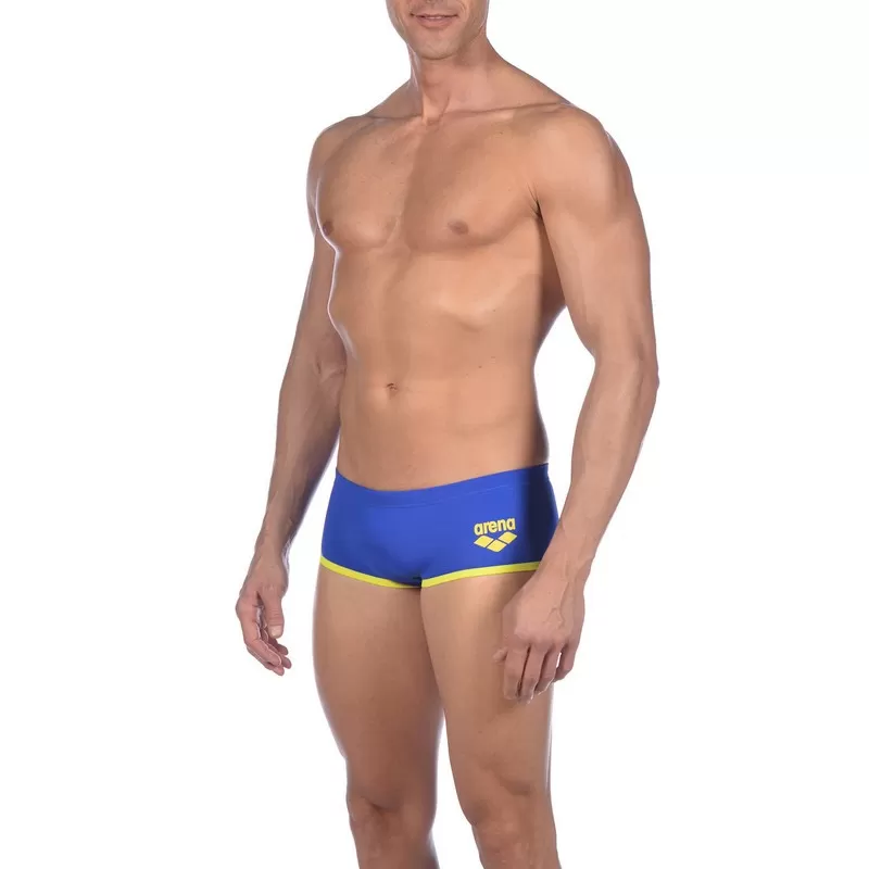 M ARENA ONE BIGLOGO LOW WAIST SHORT NEON BLUE-YELLOW STAR 