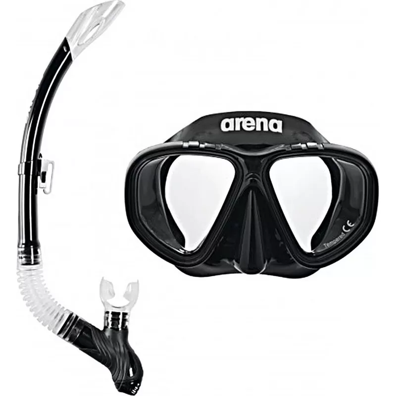 PREMIUM SNORKELING SET BLACK/CLEAR/BLACK 