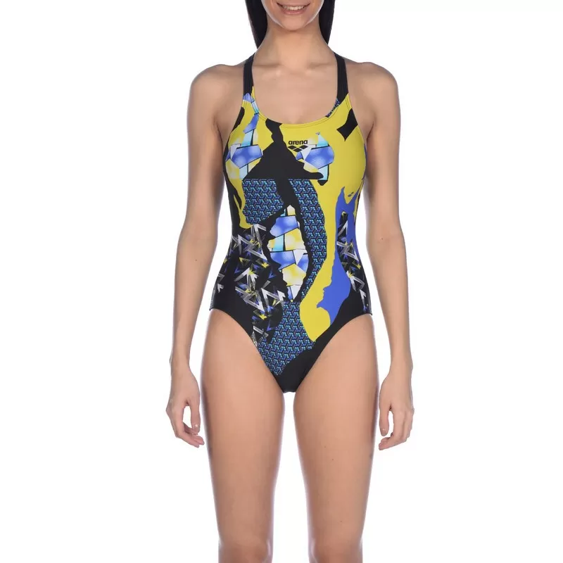 W PAINTINGS SWIM PRO BACK ONE PIECE 