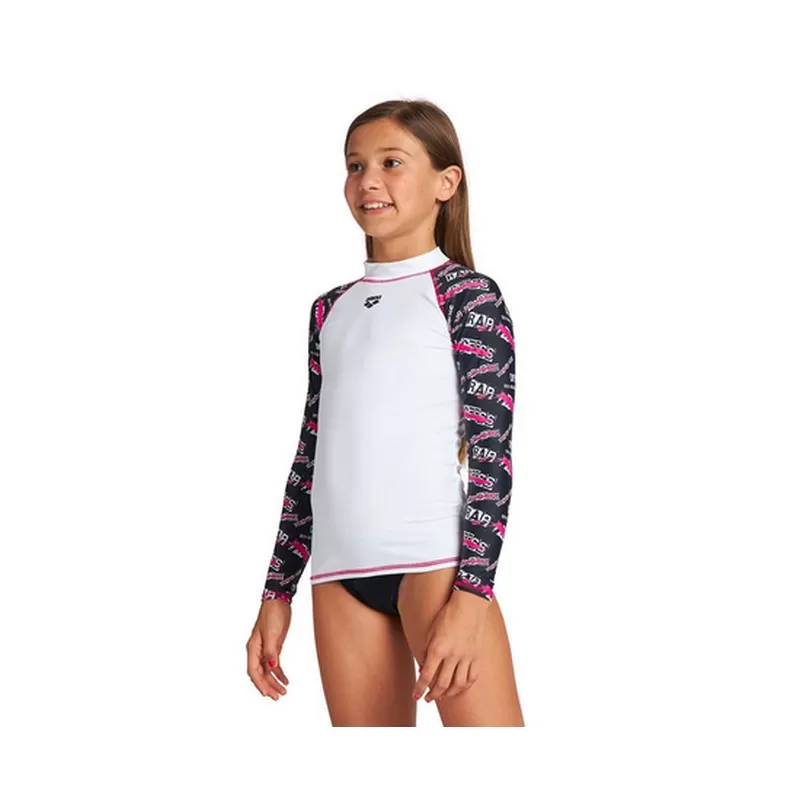 G RASH VEST S/S ALLOVER WHITE-BLACK MULTI DEČIJA UV MAJICA 