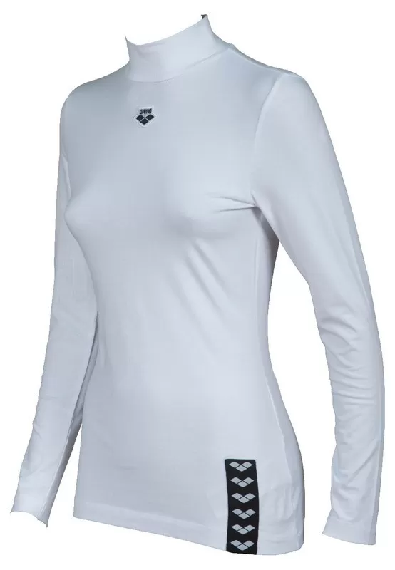 W LONG SLEEVE STRETCH WHT 