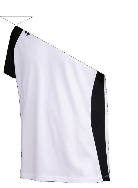 TE PANEL T-SHIRT WHITE-BLACK 