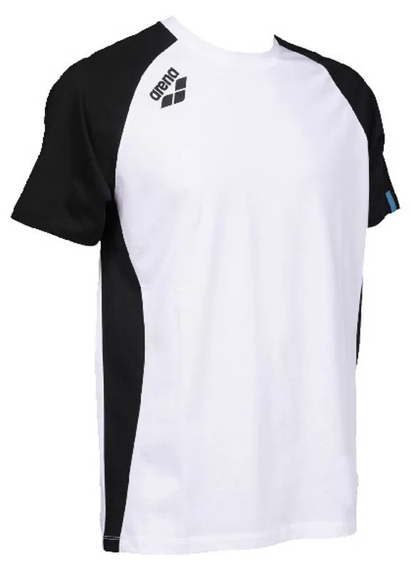 TE PANEL T-SHIRT WHITE-BLACK 
