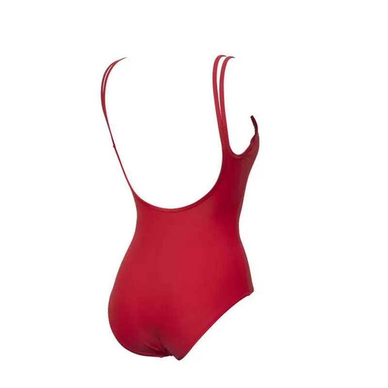 W SOLID U BACK ONE PIECE HIBISCUS-HIBISCUS 