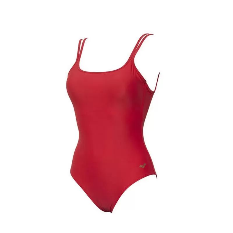 W SOLID U BACK ONE PIECE HIBISCUS-HIBISCUS 