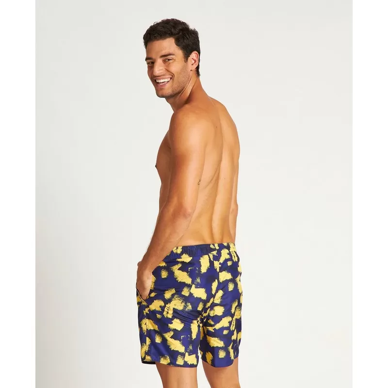 M FUNDAMENTALS ALLOVER BOXER NAVY MULTI MUŠKI ŠORC 