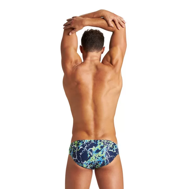 ARENA M EARTH TEXTURE BRIEF NAVY-SOFT GREEN MULTI KUPAĆE GAĆE 