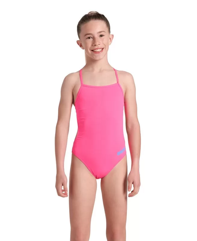 G TEAM SWIMSUIT CHALLENGE SOLID SHOCKING PINK-BLUE RIVER 