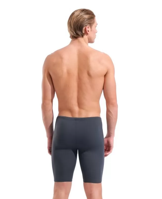 MENS TEAM SWIM JAMMER SOLID  ASPHALT WATER 