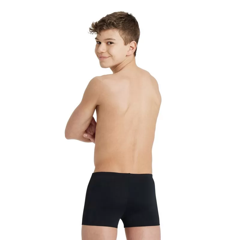 B TEAM SWIM SHORT SOLID BLACK-WHITE 