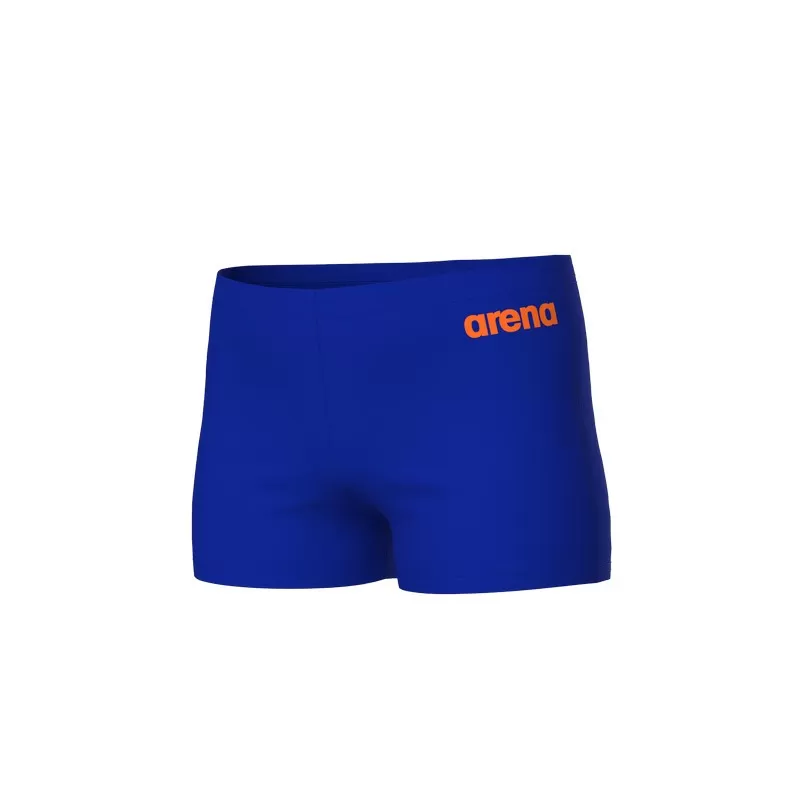 B TEAM SWIM SHORT SOLID  NEON BLUE-T.ORANGE 