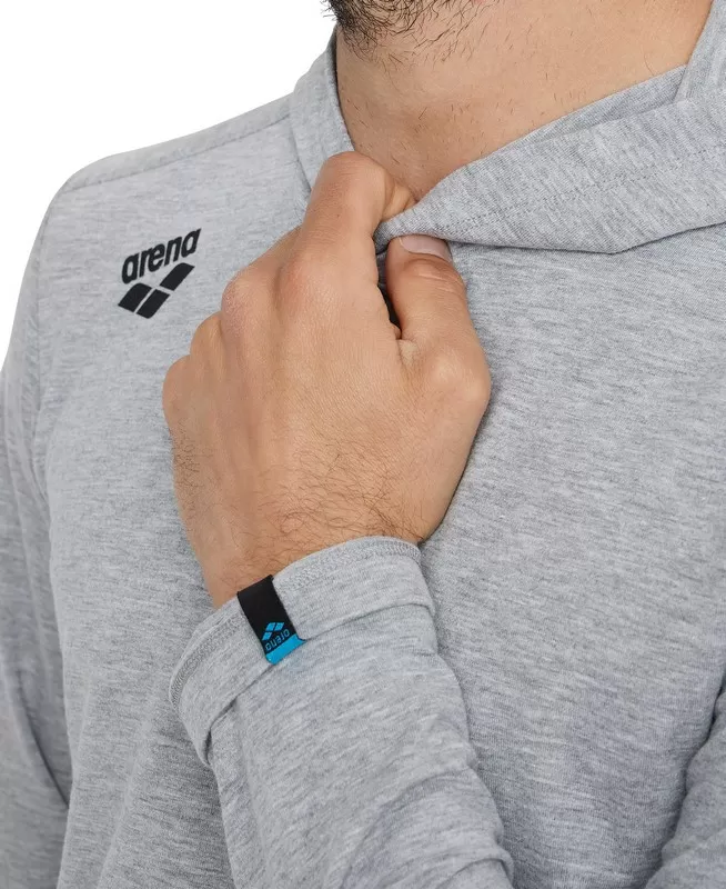 TEAM HOODED LONG SLEEVE T-SHIRT GREY 