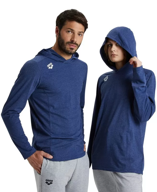 TEAM HOODED LONG SLEEVE T-SHIRT NAVY 