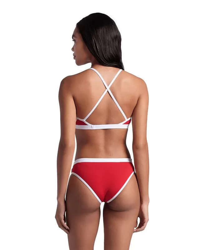 W ARENA ICONS BIKINI CROSS BACK RED-WHITE 