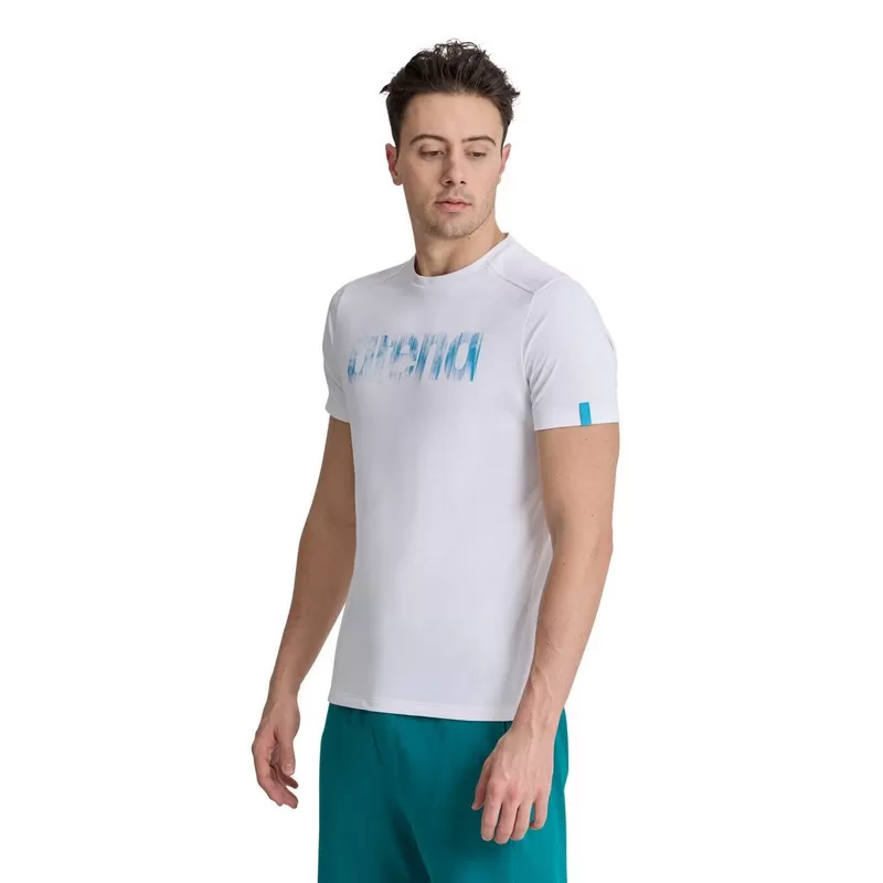 T-SHIRT LOGO WHITE-ROYAL 