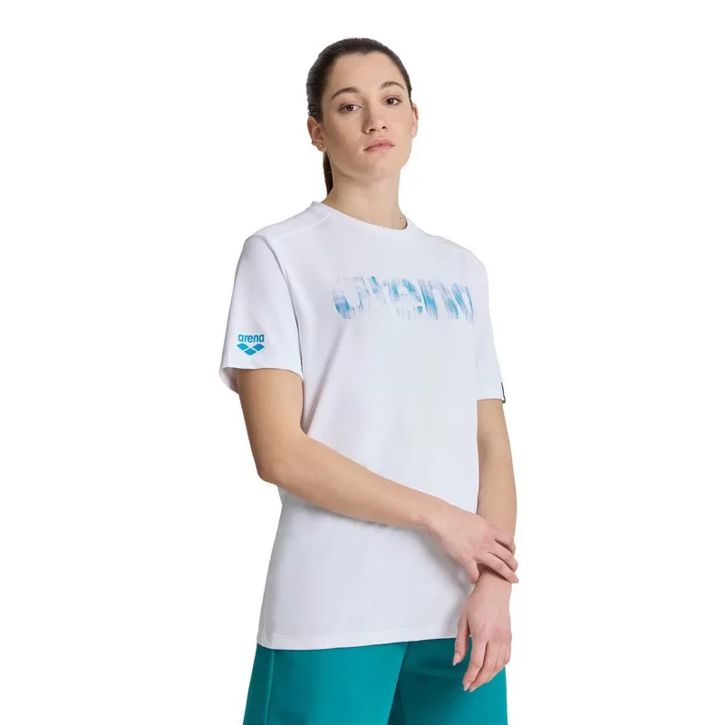 T-SHIRT LOGO WHITE-ROYAL 