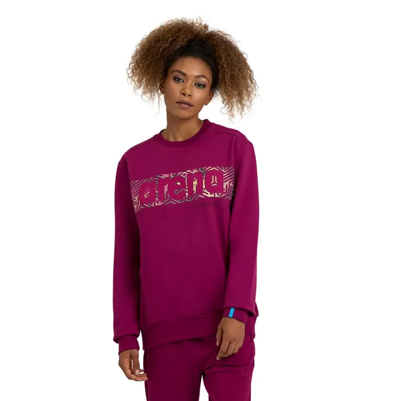 CREW SWEAT LOGO RED FANDANGO-KIKKO PRO BROWN 