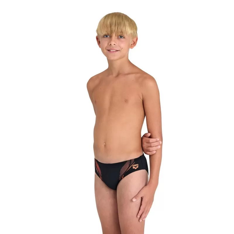 B SWIM BRIEFS GRAPHIC BLACK-NESPOLA 