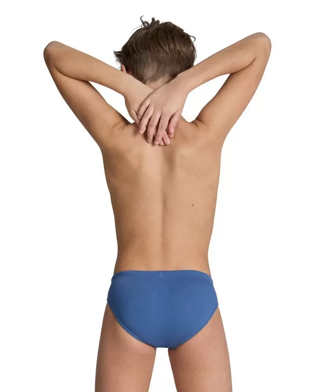 BOYS SWIM BRIEFS GRAPHIC 535-GREY BLUE-SOFT GREEN 