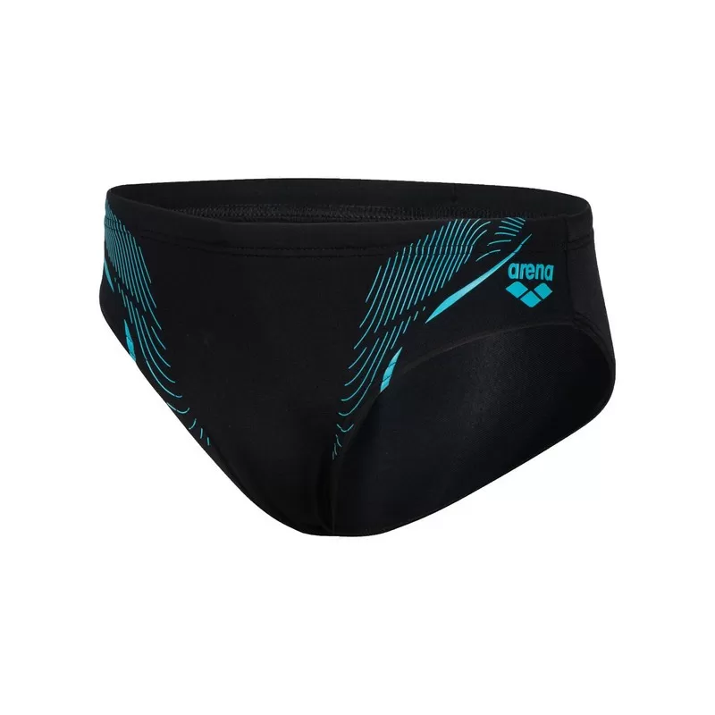 B SWIM BRIEF GRAPHIC BLACK-MARTINICA KUPAĆE GAĆE 