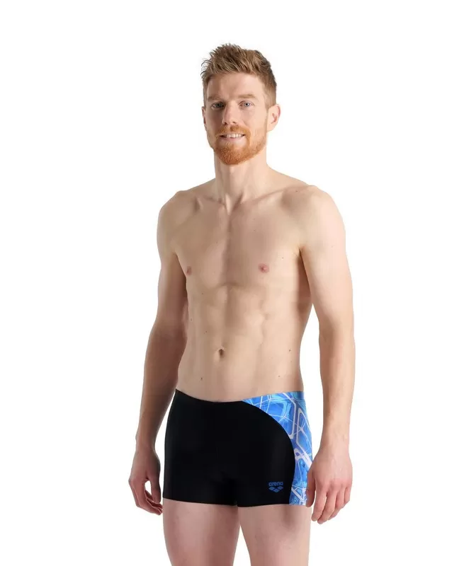M SWIM SHORT PLACEMENT BLACK 