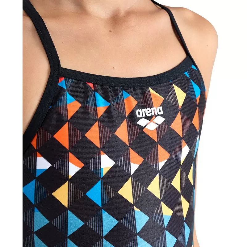 GIRL'S ARENA CARNIVAL SWIMSUIT LIGHTDROP BACK 