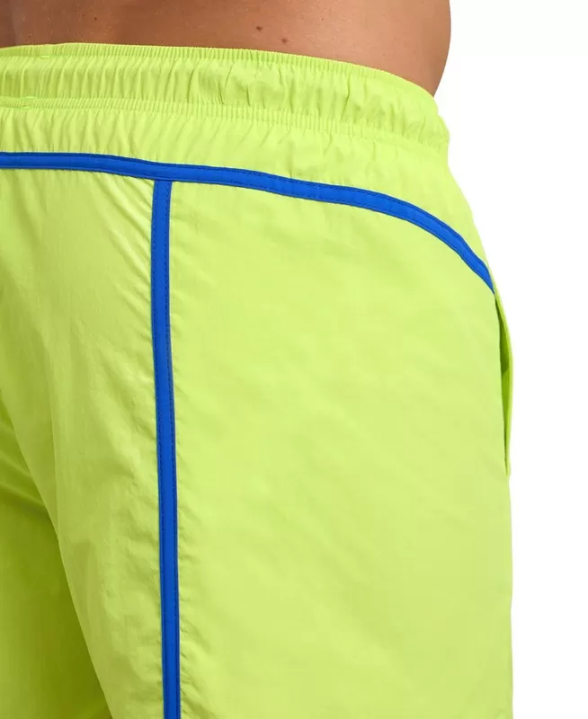 MENS ARENA PRO FILE BEACH SHORT SOFT GREEN-NEON BLUE 