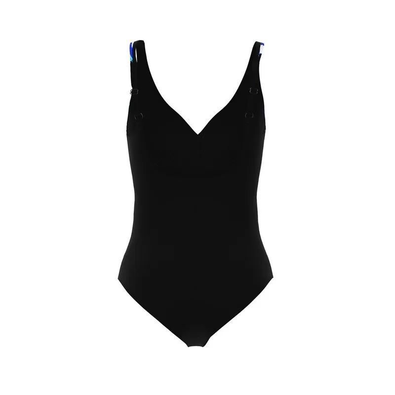 WOMENS BODYLIFT SWIMSUIT PAMELA U BACK BLACK-BLACK MULTI ŽENSKI KUPAĆI KOSTIM 