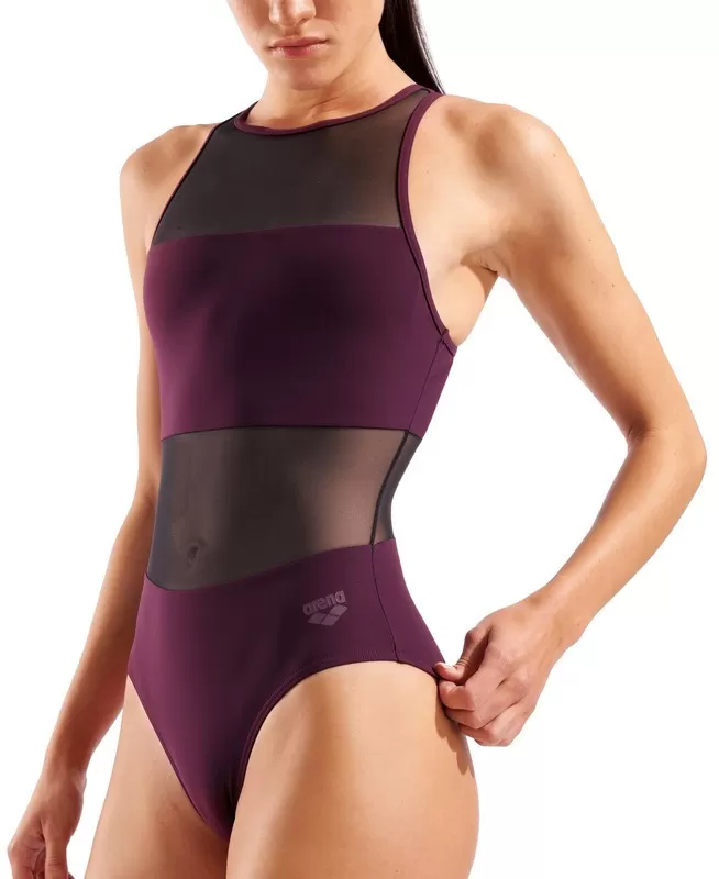 WOMEN'S ARENA MESH PANELS SWIMSUIT 