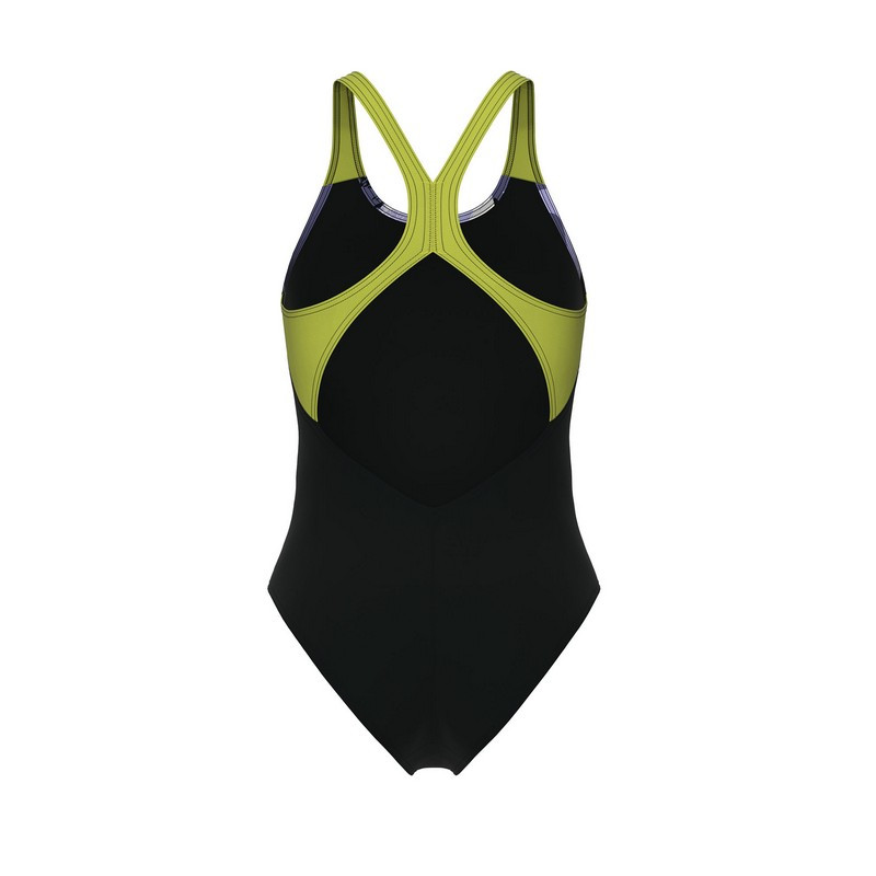 UA Compression Volly Swimsuit- Gravel