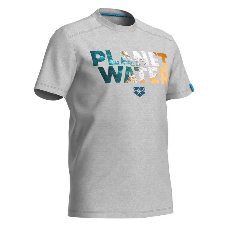 ARENA PLANET WATER T-SHIRT MEDIUM GREY HEATHER 