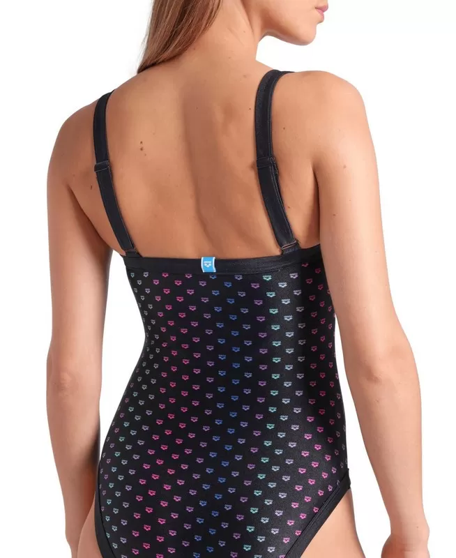 W ARENA RAINBOW MONOGRAM SWIM 
